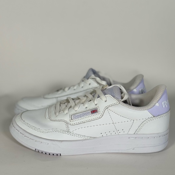 Reebok Shoes - Reebok Women’s Court Peak White Lilac. Size 7.